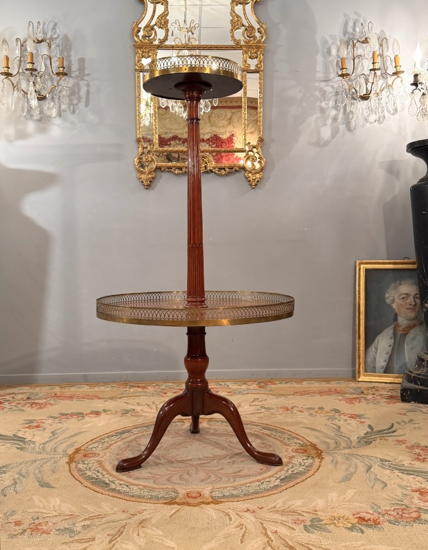 Important Serviteur Muet en Acajou d'Epoque Louis XVI, Vers 1780