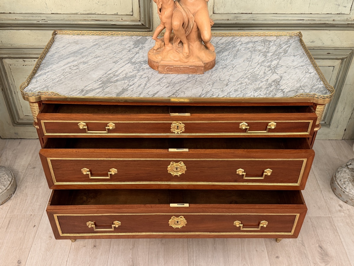 Commode d'Apparat en Acajou d'Epoque Louis XVI, Vers 1780-photo-1