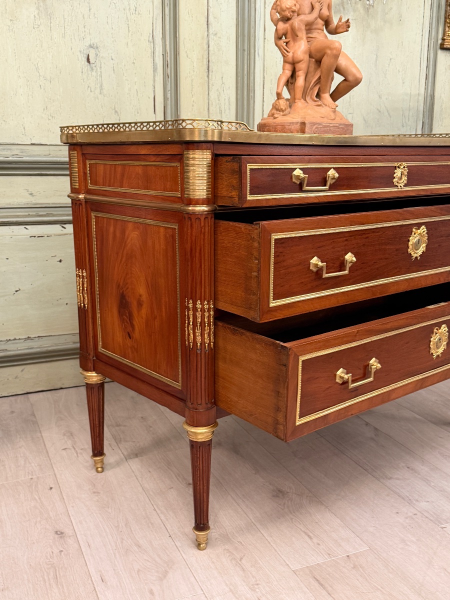 Commode d'Apparat en Acajou d'Epoque Louis XVI, Vers 1780-photo-6