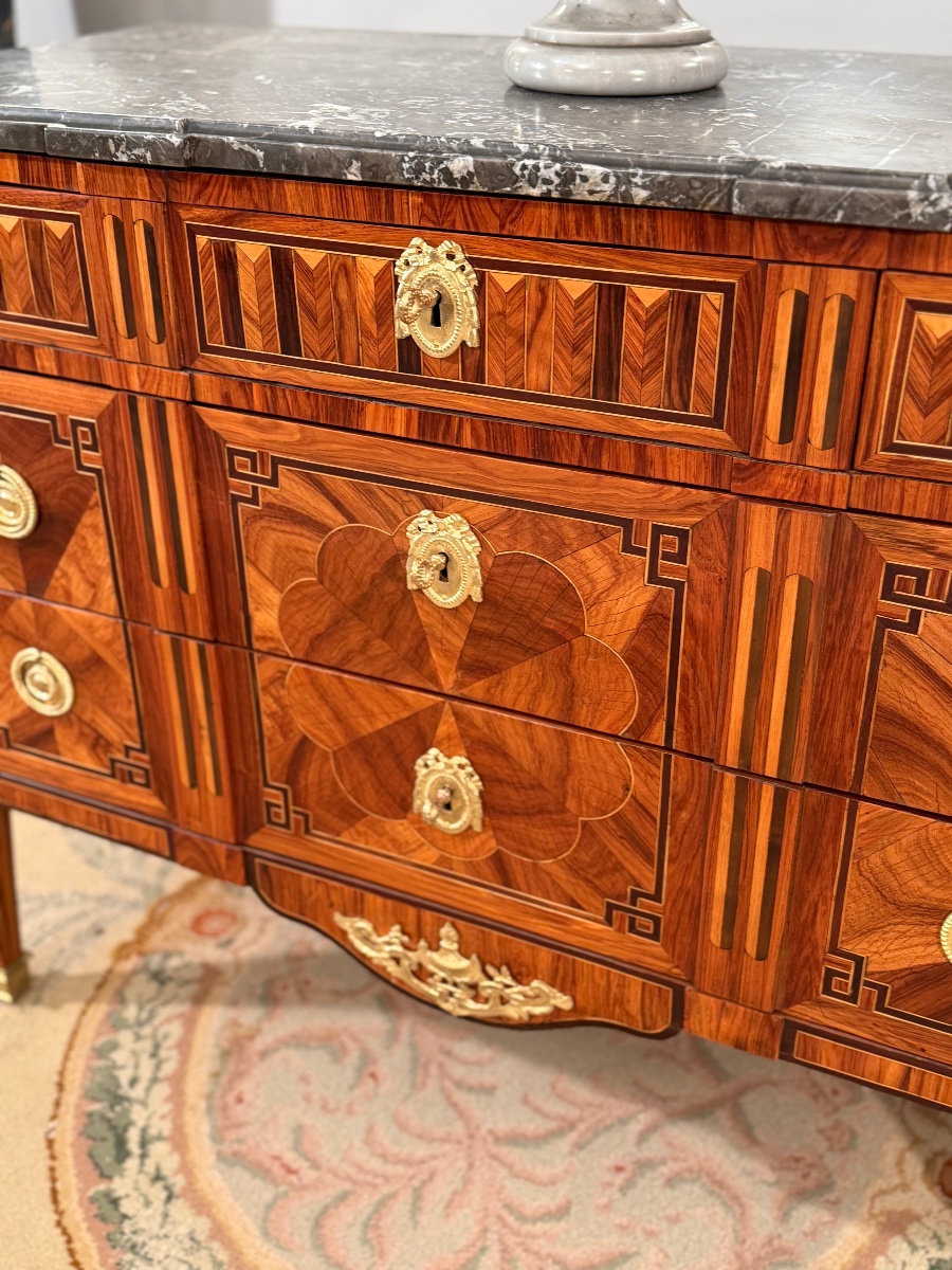 Jean Caumont, Stamped Ceremonial Chest Of Drawers From The Transition Period, Circa 1770-photo-4