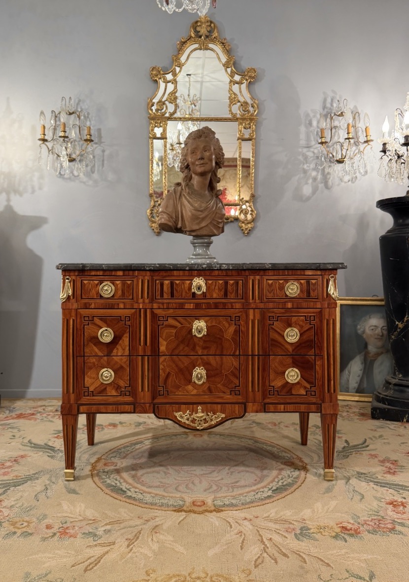 Jean Caumont, Stamped Ceremonial Chest Of Drawers From The Transition Period, Circa 1770-photo-2