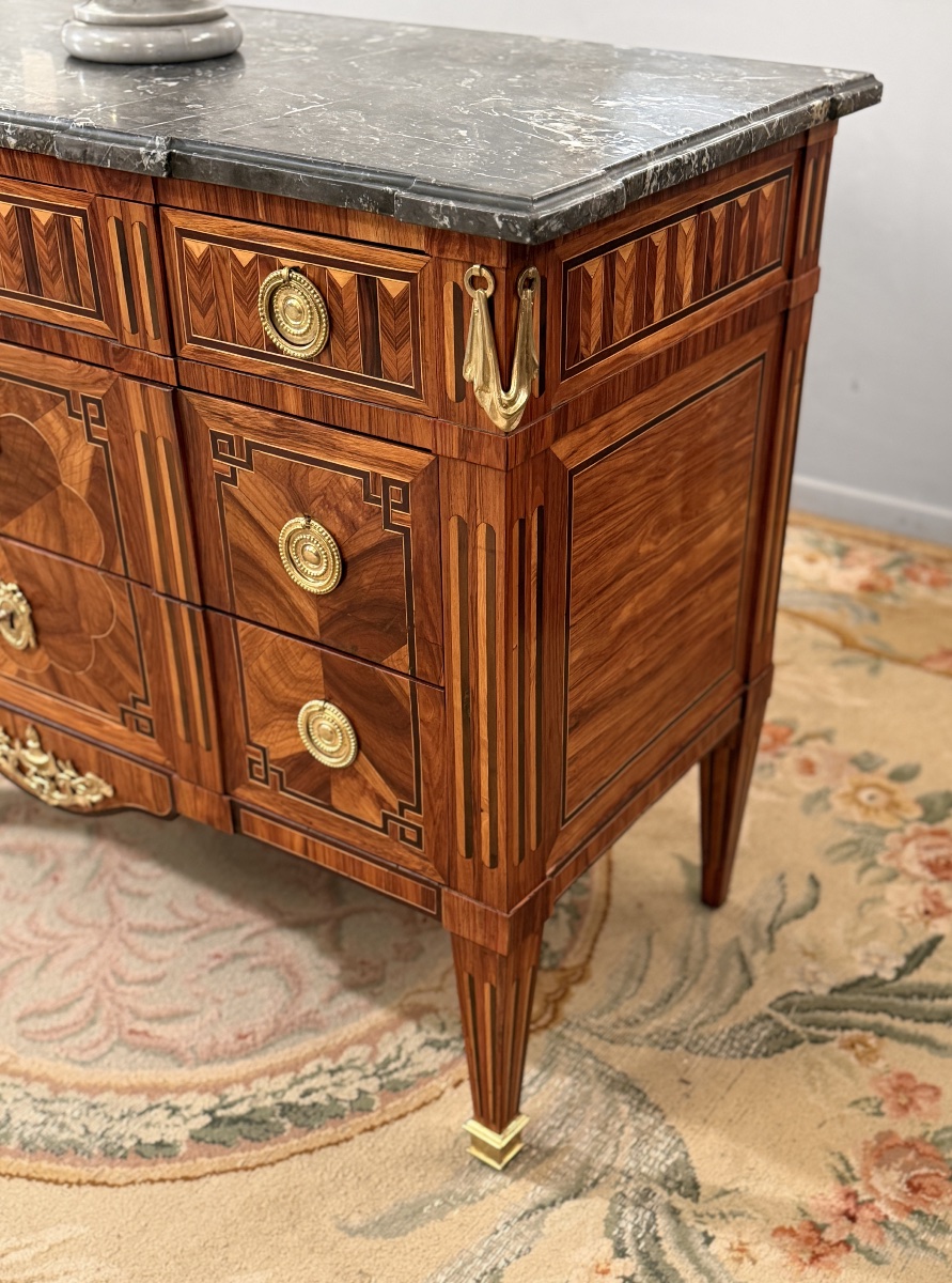 Jean Caumont, Stamped Ceremonial Chest Of Drawers From The Transition Period, Circa 1770-photo-1