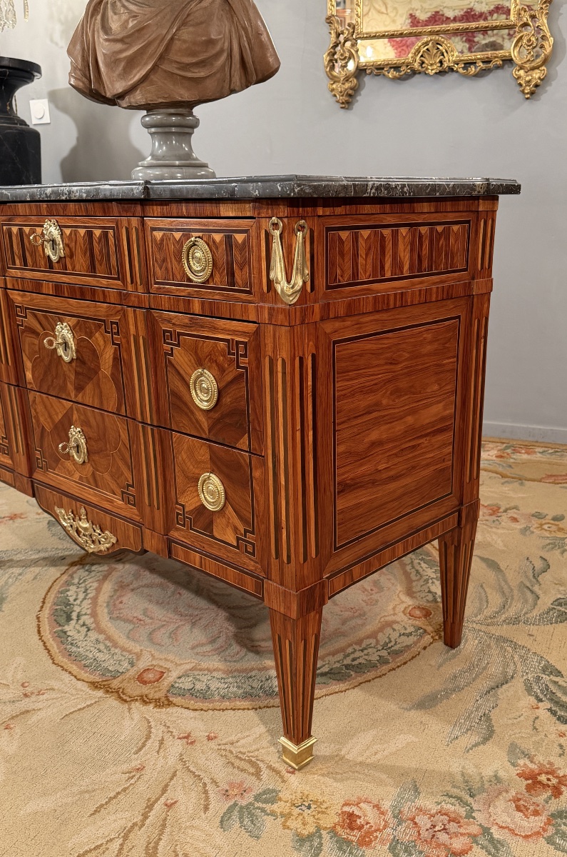 Jean Caumont, Stamped Ceremonial Chest Of Drawers From The Transition Period, Circa 1770-photo-3