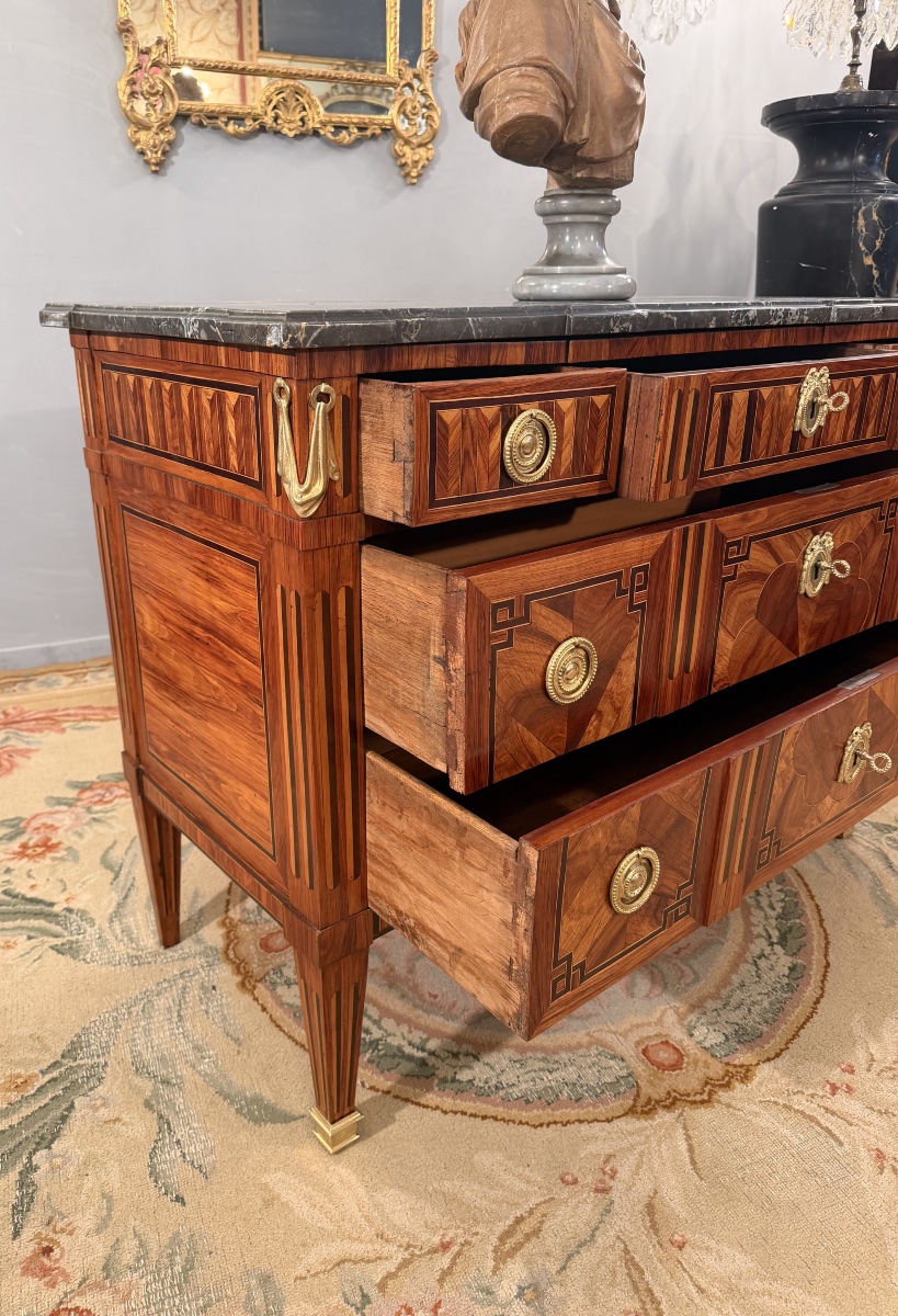 Jean Caumont, Stamped Ceremonial Chest Of Drawers From The Transition Period, Circa 1770-photo-7