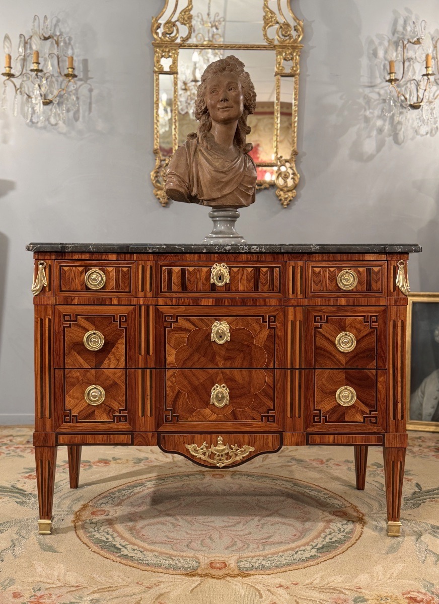 Jean Caumont, Stamped Ceremonial Chest Of Drawers From The Transition Period, Circa 1770
