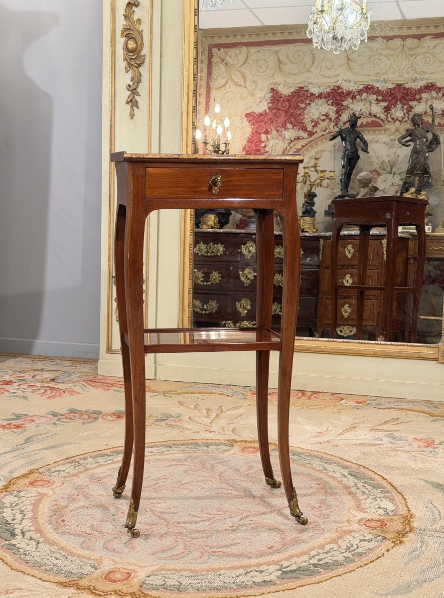 Coffee Table, Parisian "volante" Work Table, Louis XV Period, Circa 1750-photo-2