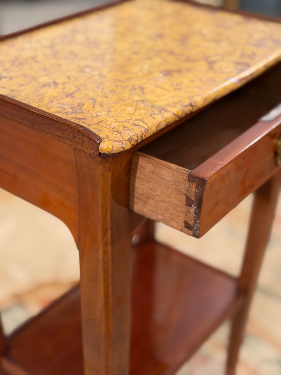 Coffee Table, Parisian "volante" Work Table, Louis XV Period, Circa 1750-photo-1