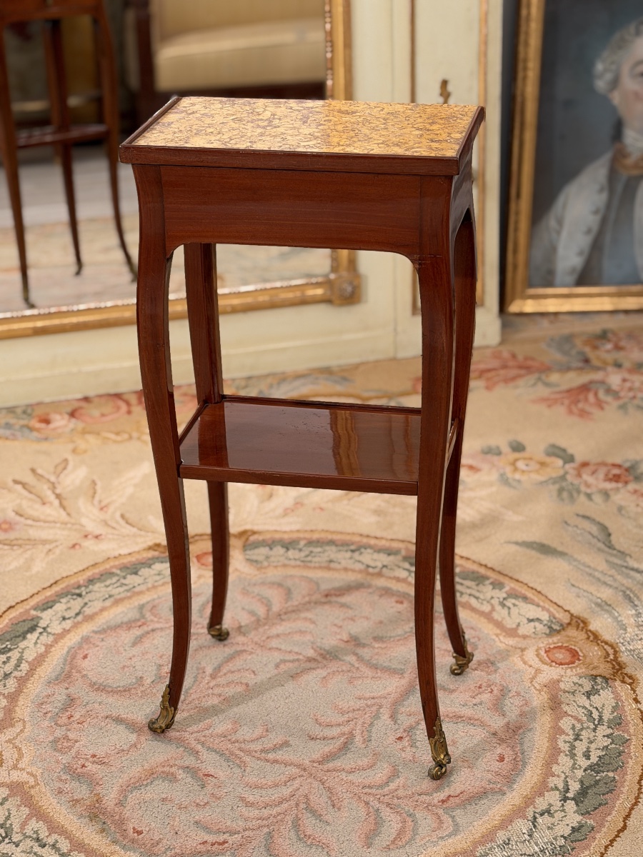Coffee Table, Parisian "volante" Work Table, Louis XV Period, Circa 1750-photo-2