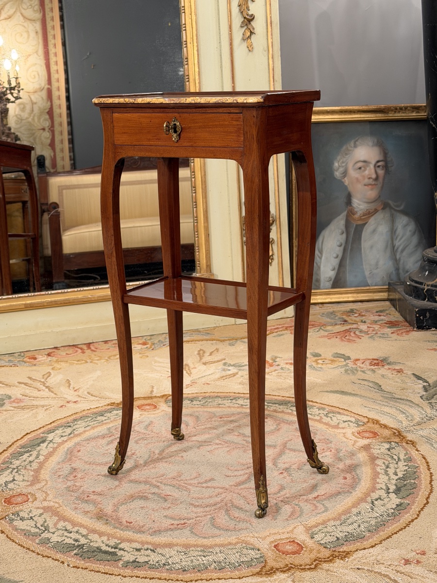 Coffee Table, Parisian "volante" Work Table, Louis XV Period, Circa 1750-photo-3