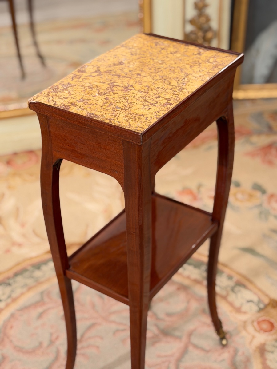 Coffee Table, Parisian "volante" Work Table, Louis XV Period, Circa 1750-photo-6