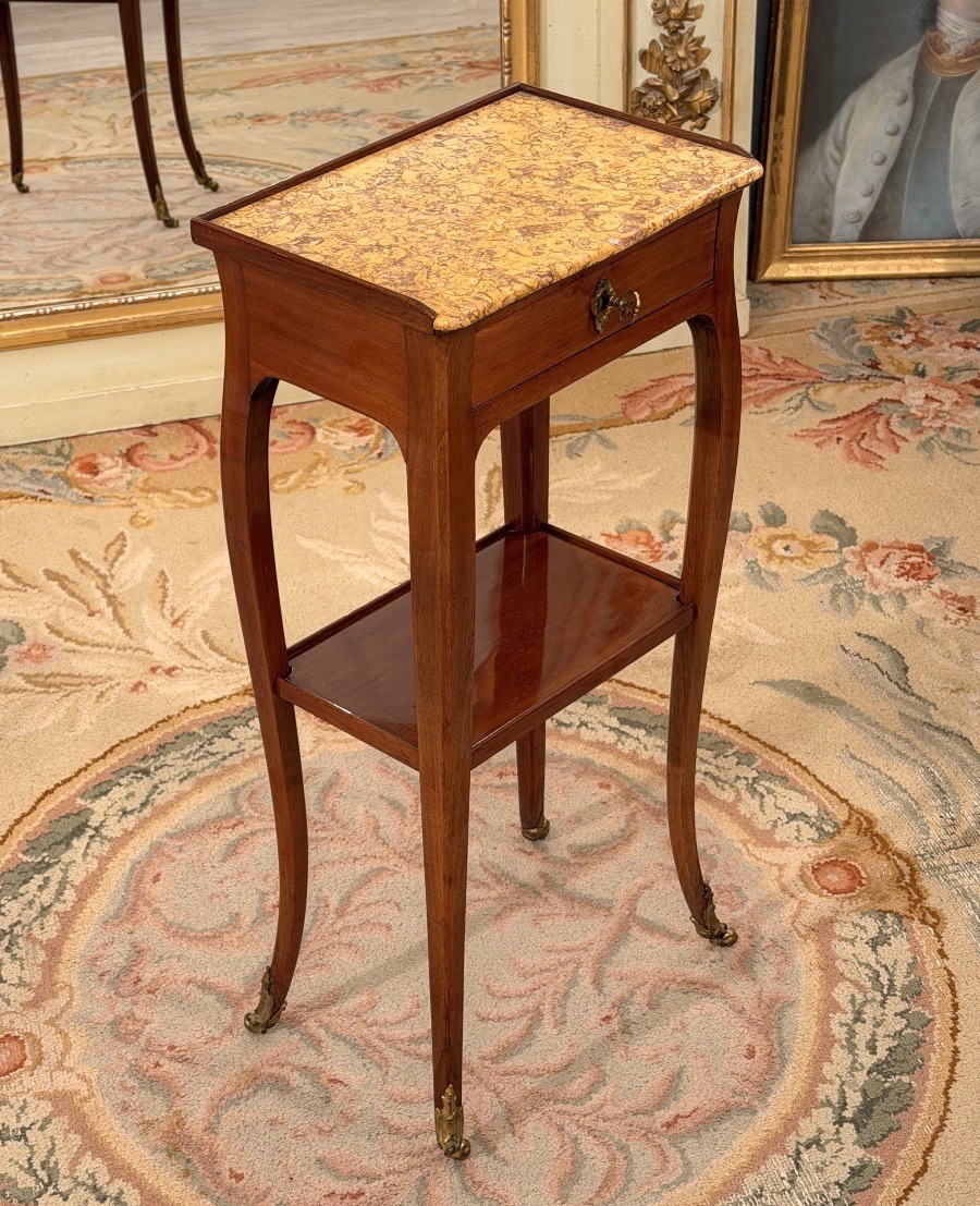 Coffee Table, Parisian "volante" Work Table, Louis XV Period, Circa 1750-photo-7