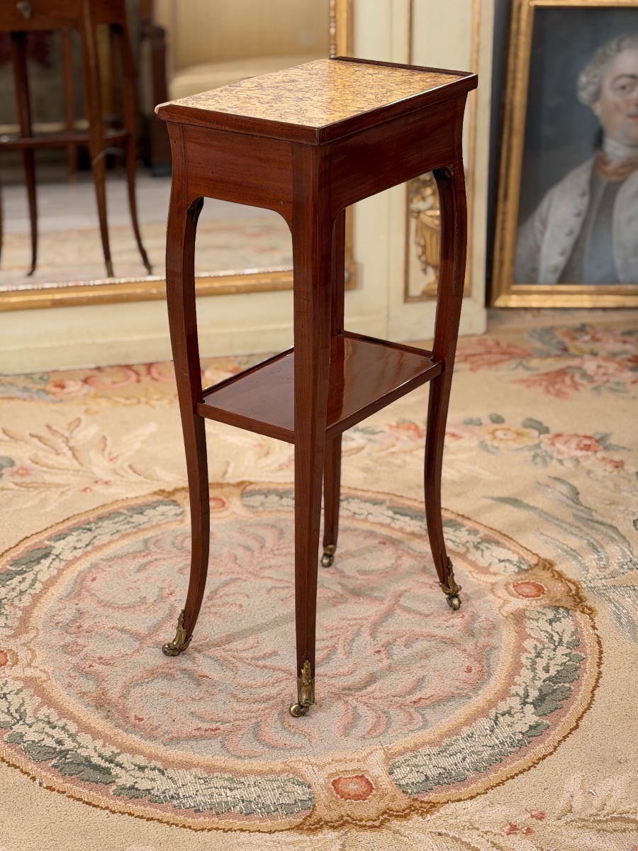 Coffee Table, Parisian "volante" Work Table, Louis XV Period, Circa 1750-photo-4