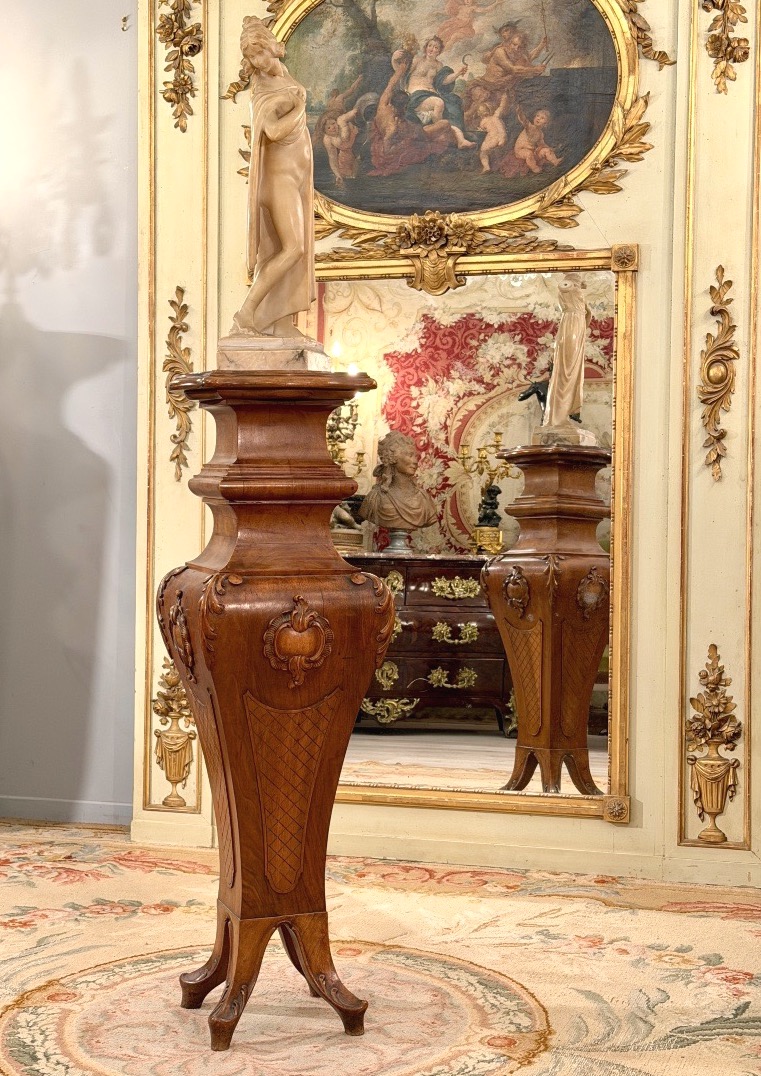 Regency-style Walnut Presentation Chair, 19th Century-photo-2