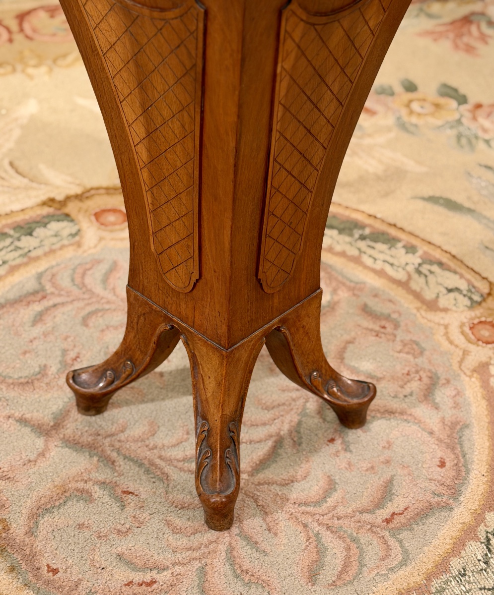 Regency-style Walnut Presentation Chair, 19th Century-photo-1