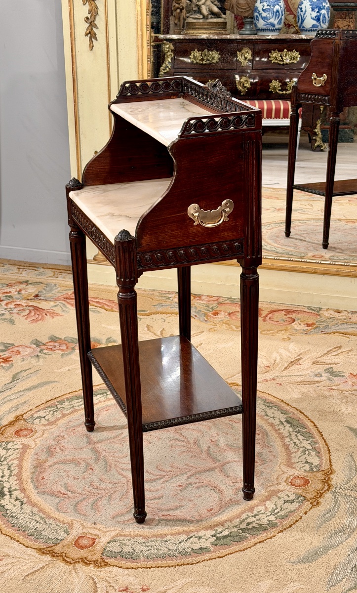 Petite Table de Salon en Acajou d'Epoque Louis XVI, Vers 1780-photo-7