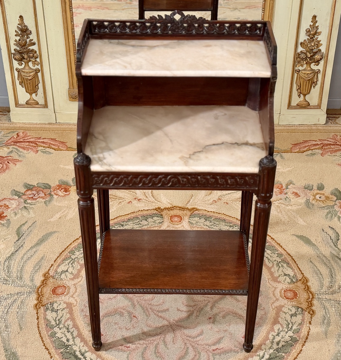 Petite Table de Salon en Acajou d'Epoque Louis XVI, Vers 1780-photo-8