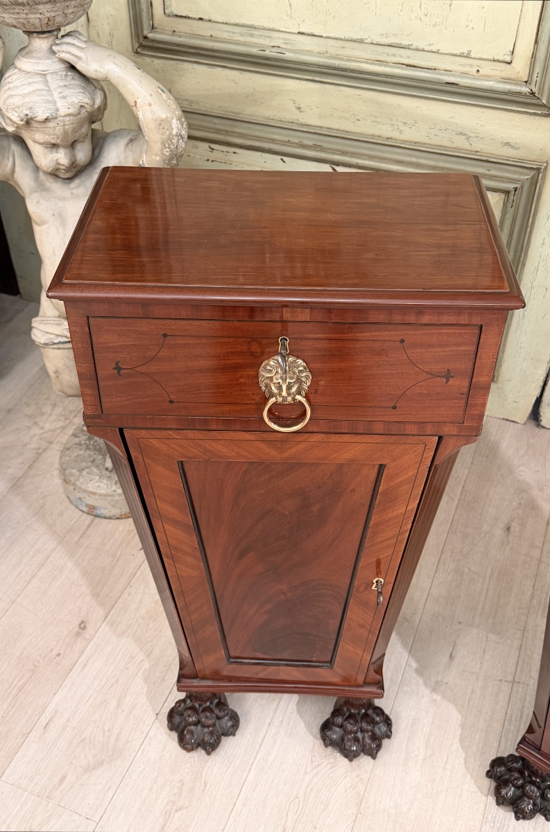 Paire de Gaines en Acajou d'Epoque Empire, Vers 1810-photo-6