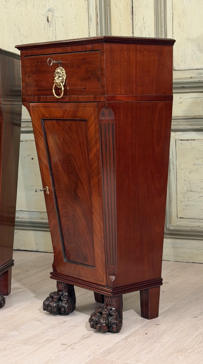 Paire de Gaines en Acajou d'Epoque Empire, Vers 1810-photo-2
