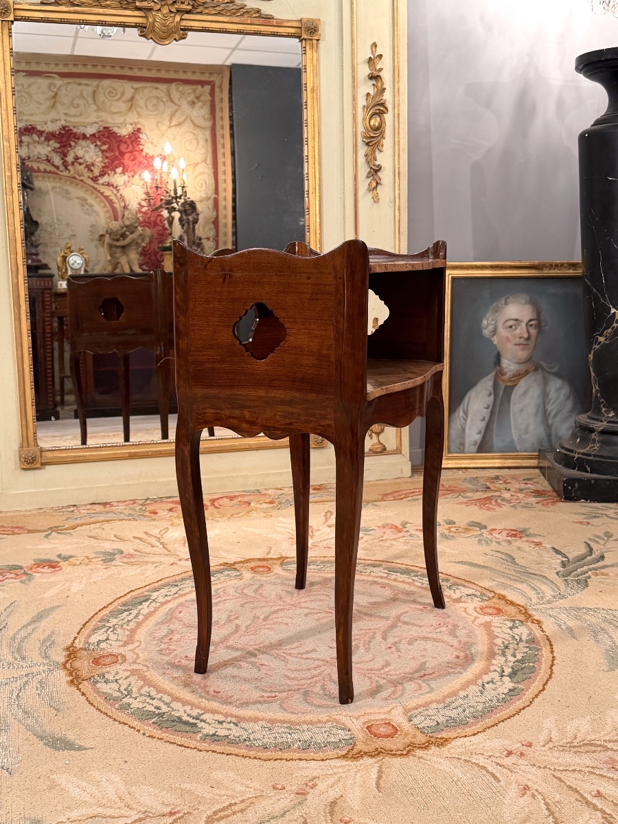Small Mahogany Snack Table From The Louis XV Period, Circa 1750-photo-1