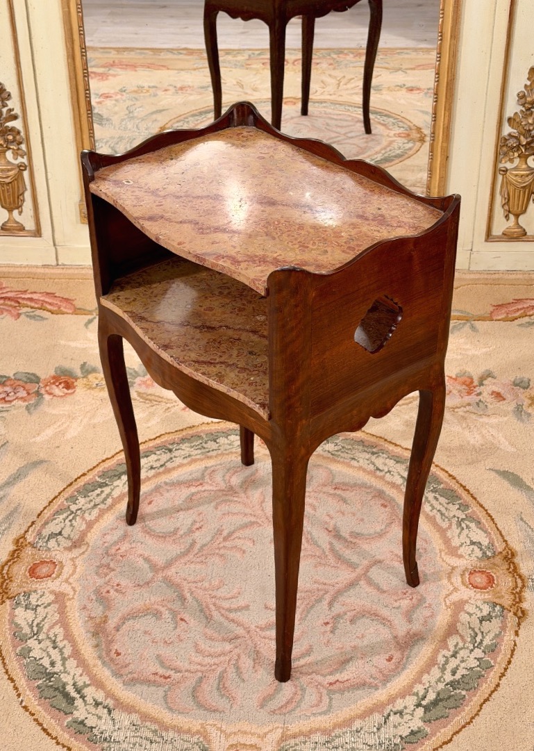 Small Mahogany Snack Table From The Louis XV Period, Circa 1750