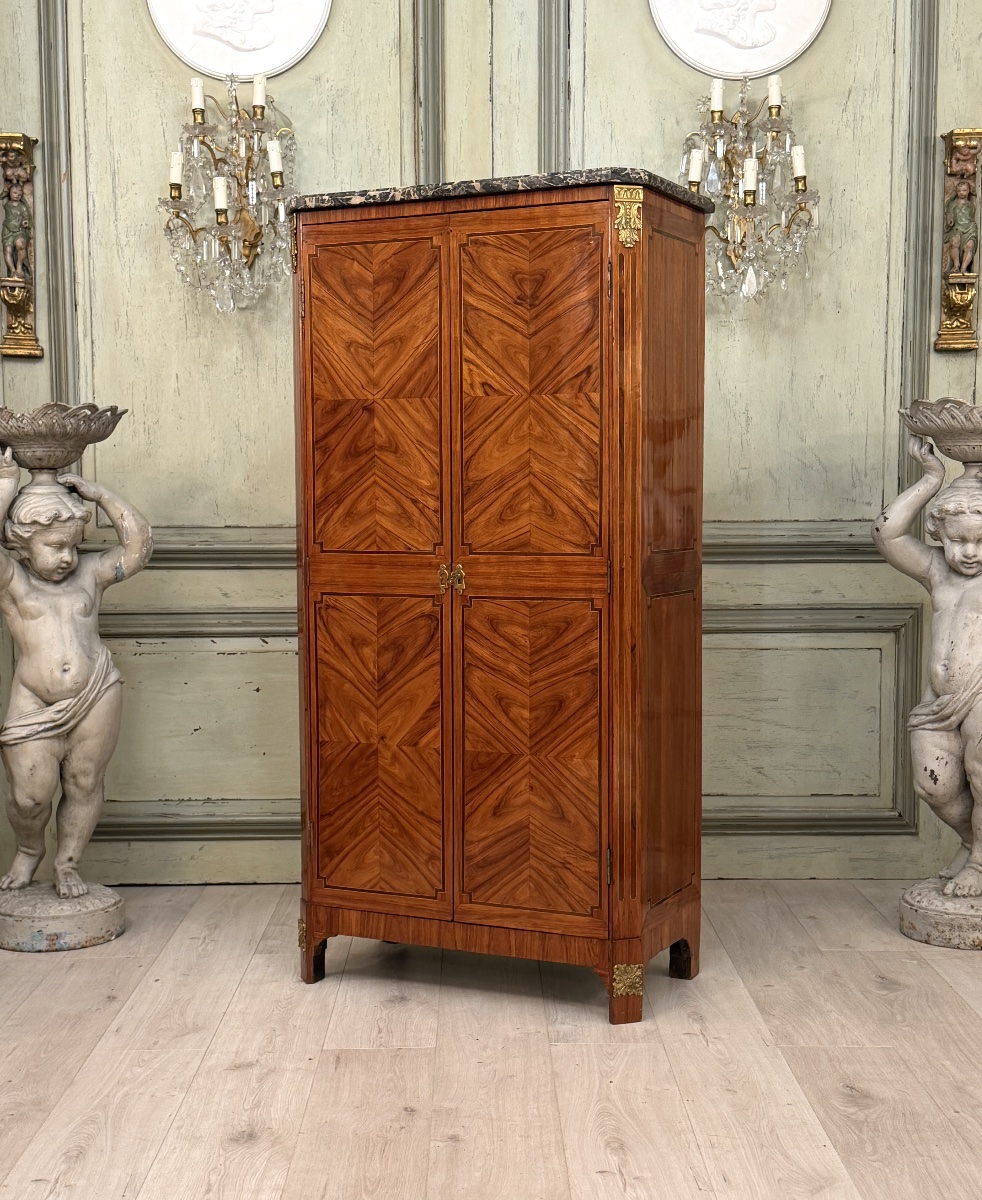 Armoirette en Marqueterie d'Epoque Louis  XVI, Vers 1780-photo-6