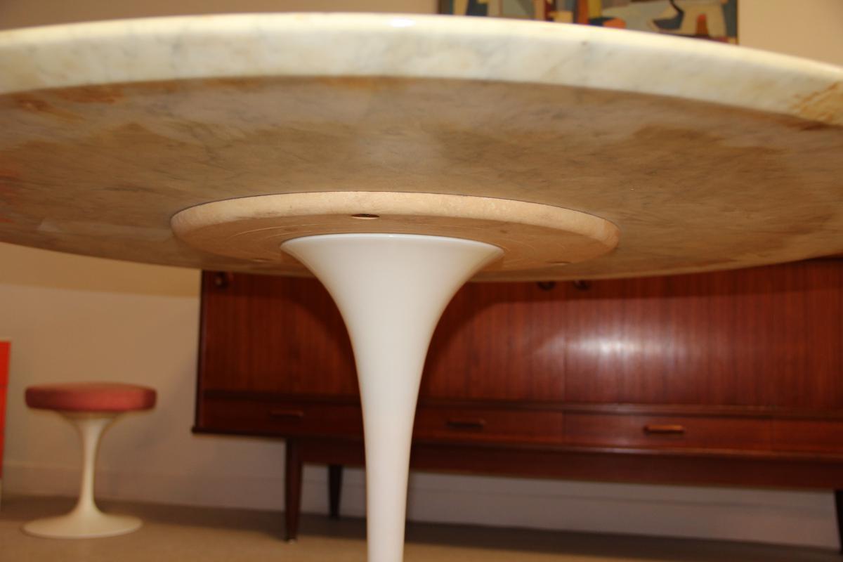Knoll Eero Saarinen Marble Table Circa 1970-photo-4