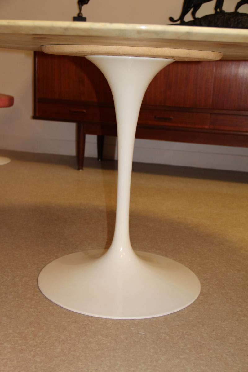 Knoll Eero Saarinen Marble Table Circa 1970-photo-1