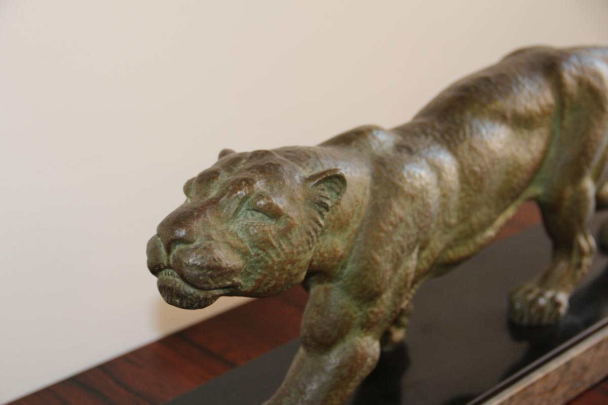 Sculpture Panthere Signee Chiparus (1888 - 1947) -photo-4