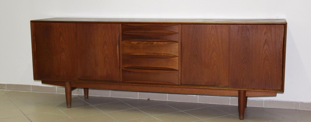 Enfilade Scandinave Teck Par Arne Vodder Circa 1950-photo-2