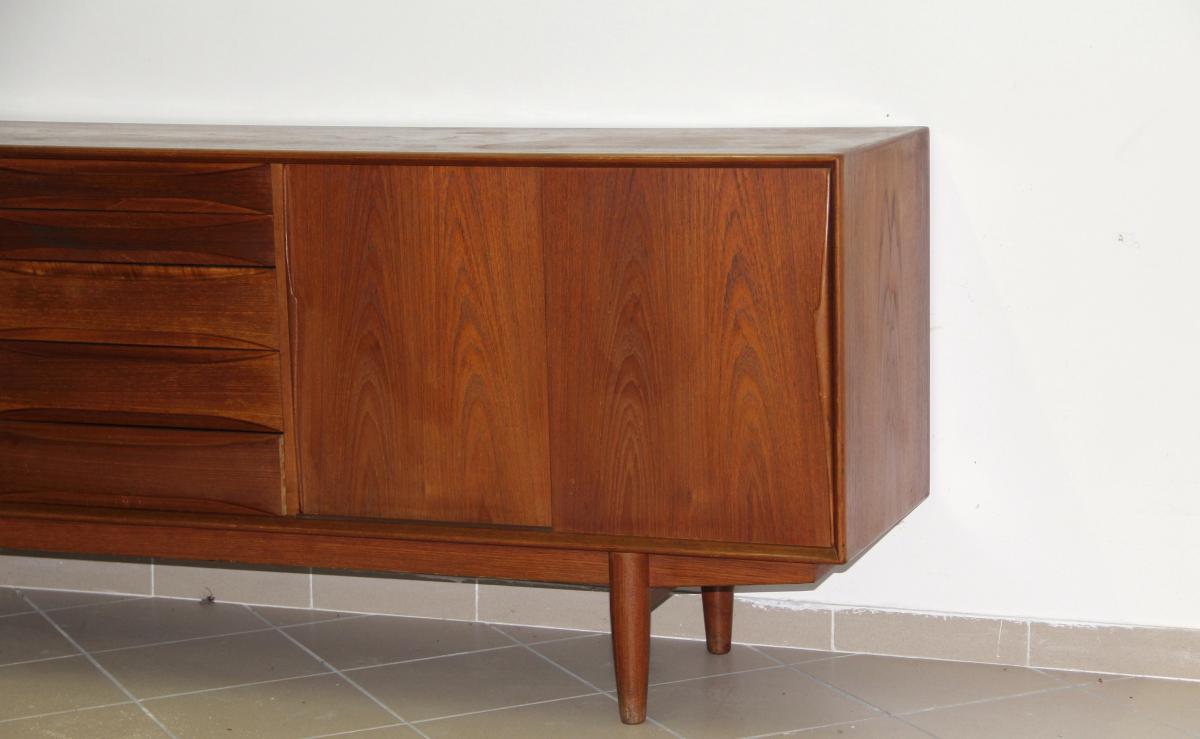 Enfilade Scandinave Teck Par Arne Vodder Circa 1950-photo-3