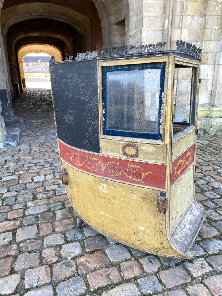 Very Rare Directoire Period Carrier Chair 18th Century Around 1790-photo-7