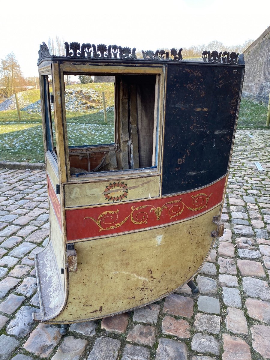 Very Rare Directoire Period Carrier Chair 18th Century Around 1790-photo-8