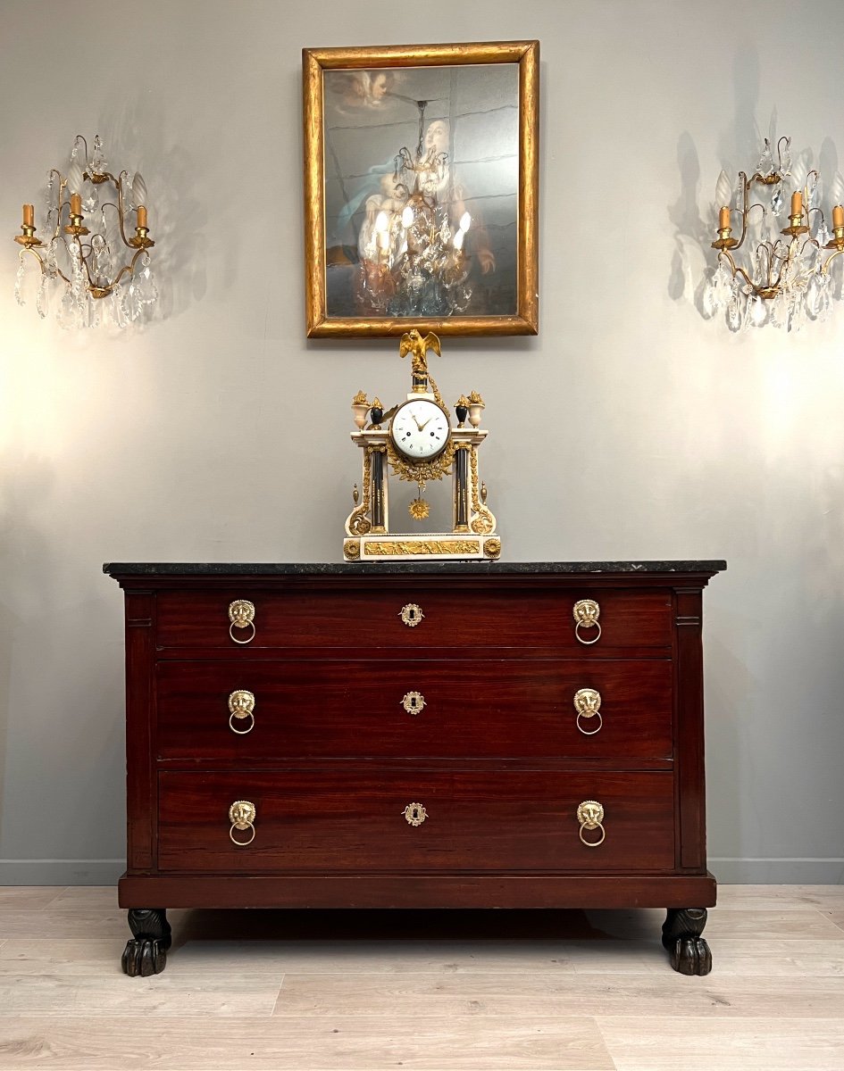 Commode d'Epoque Empire Retour d'Egypte Epoque Debut XIXème