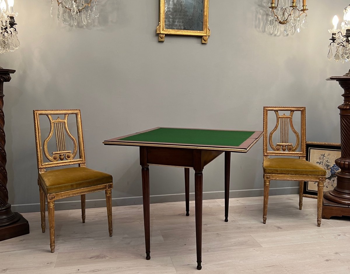 Louis XVI Mahogany Game Table Circa 1780