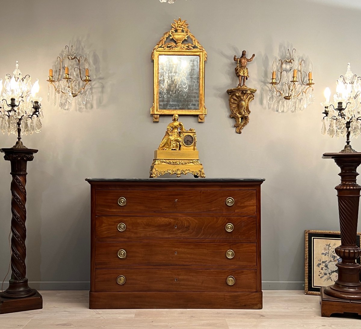 PROVENANCE ROYALE, LOUIS PHILIPPE D'ORLEANS COMMODE PAR JACOB DESMALTER -photo-6