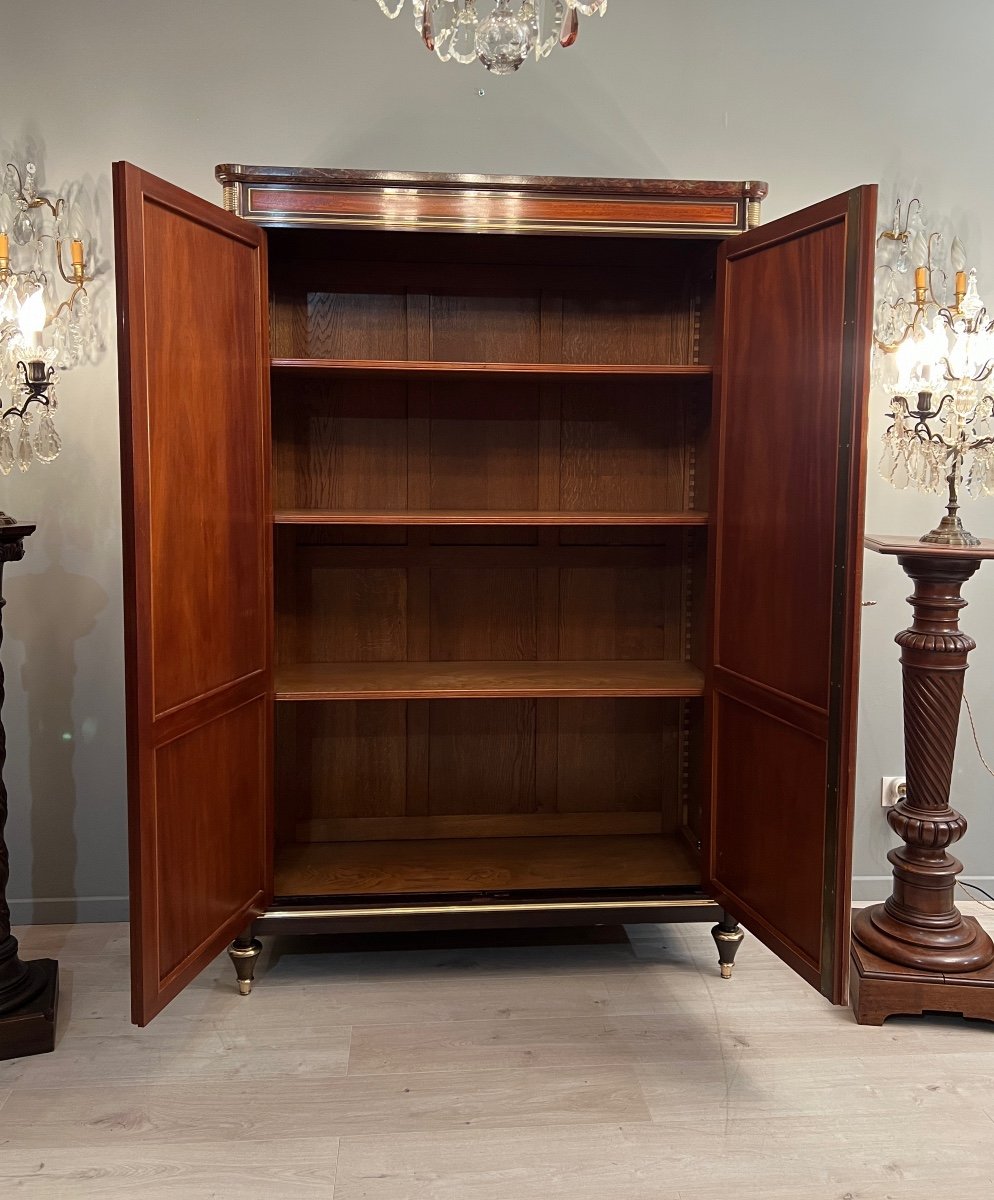 Louis XVI Style Cabinet Napoleon III Period Around 1870-photo-1