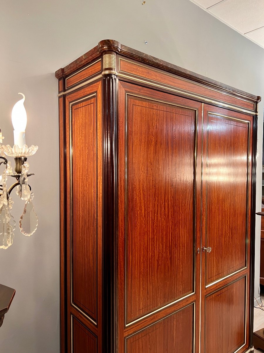 Louis XVI Style Cabinet Napoleon III Period Around 1870-photo-3