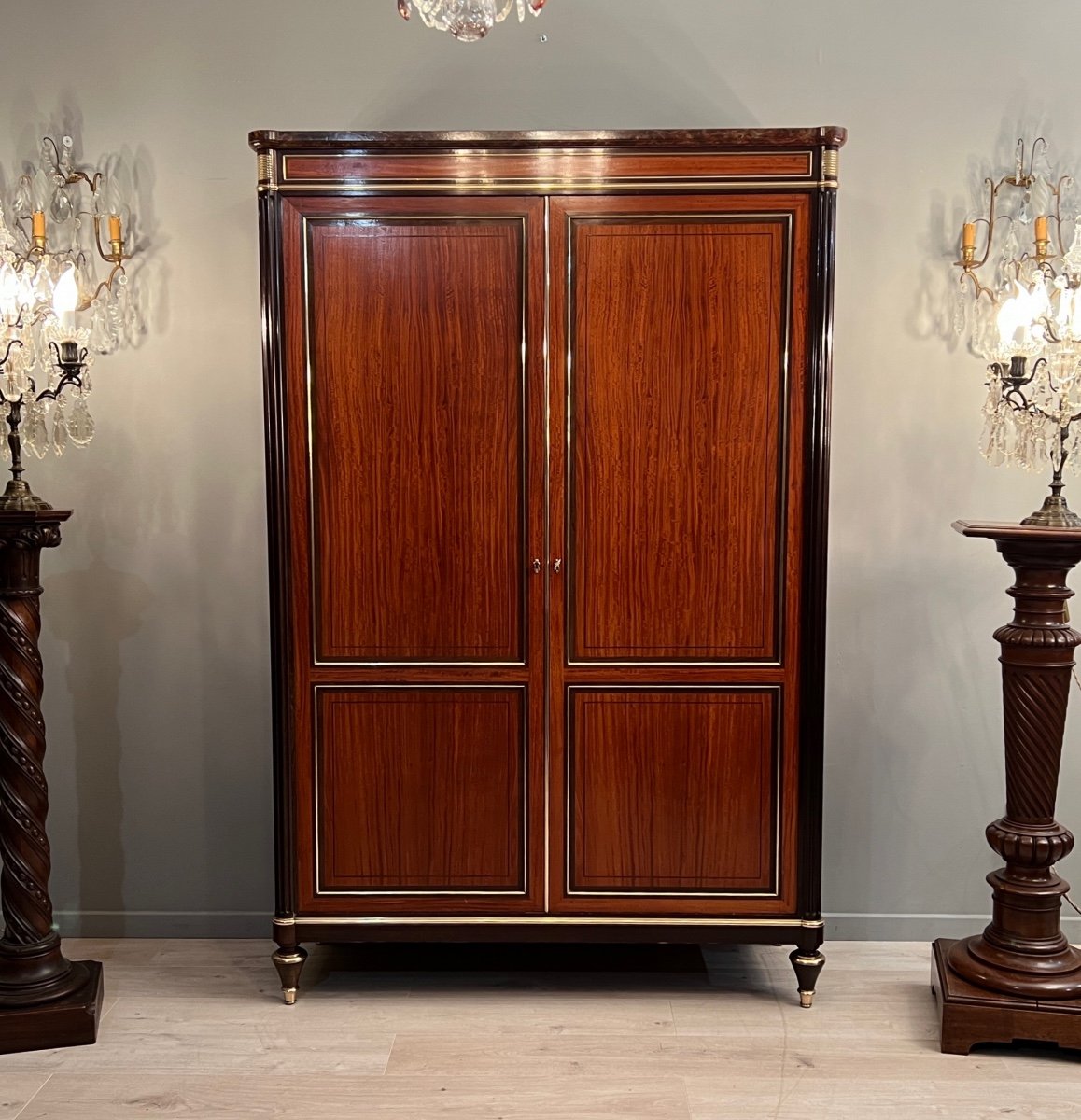 Louis XVI Style Cabinet Napoleon III Period Around 1870