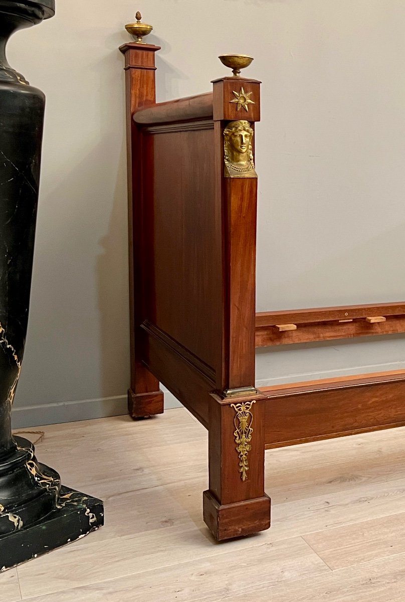 Jacob Desmalter, Attributed, Empire Mahogany Period Bed Return From Egypt Period Early Nineteenth Century-photo-1