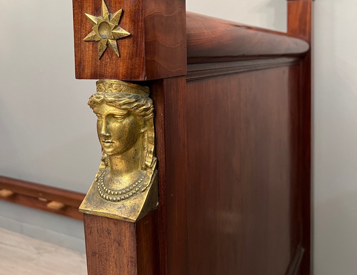 Jacob Desmalter, Attributed, Empire Mahogany Period Bed Return From Egypt Period Early Nineteenth Century-photo-2