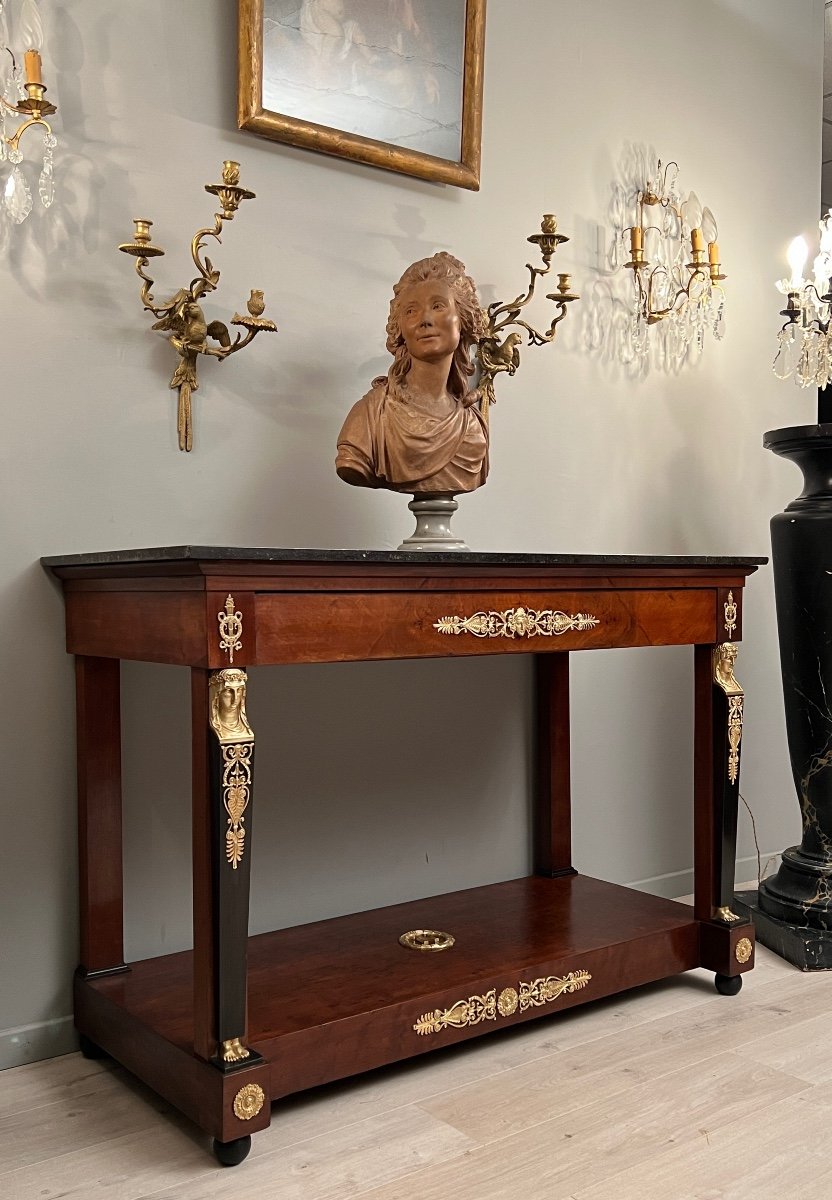 Jacob Desmalter, Large Empire Period Console Return From Egypt Early Nineteenth Time