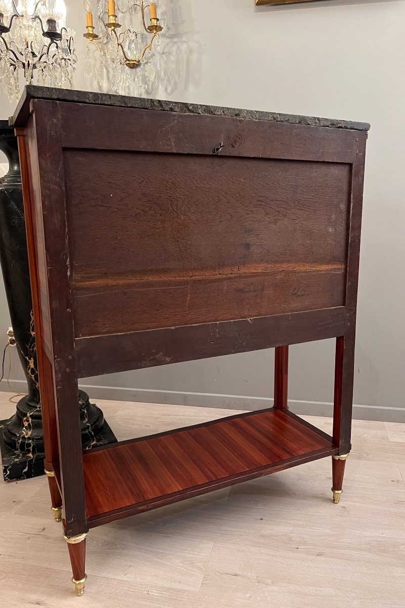 Interesting Small Serving Cabinet Louis XVI Period Parisian Work Circa 1780-photo-3