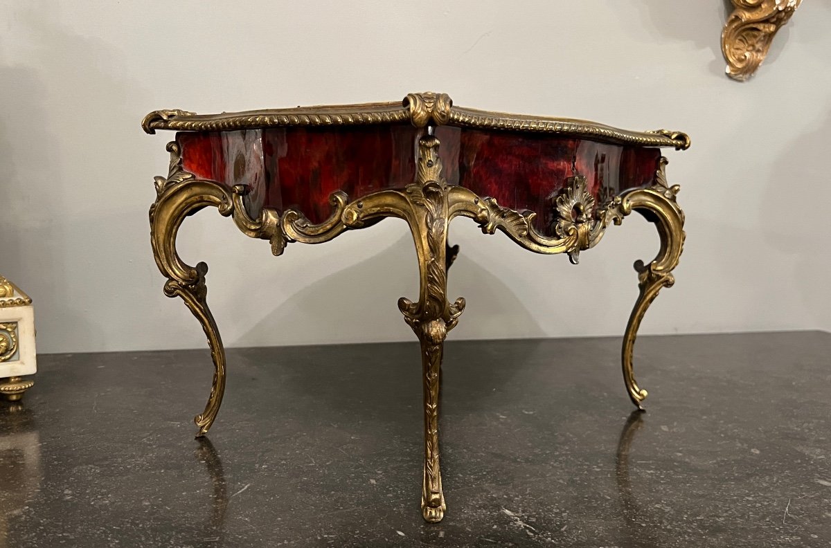 Rare Exhibition Showcase In Tortoiseshell And Dore Bronze Napoleon III Period-photo-2