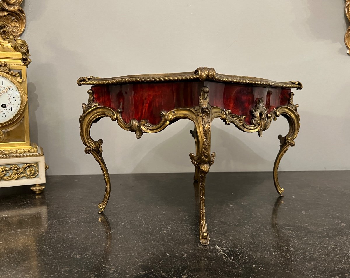 Rare Exhibition Showcase In Tortoiseshell And Dore Bronze Napoleon III Period-photo-1