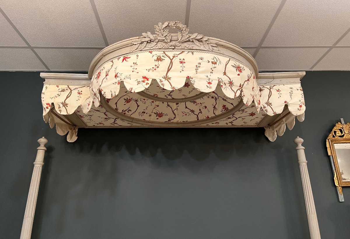 Canopy Bed Said In Chair To Preach, Louis XVI Period Around 1770-photo-3