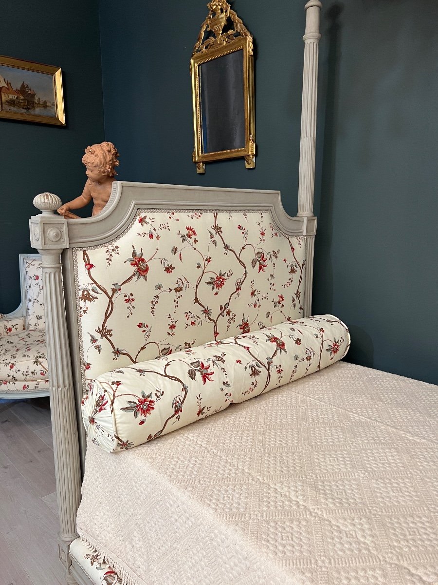 Canopy Bed Said In Chair To Preach, Louis XVI Period Around 1770-photo-2