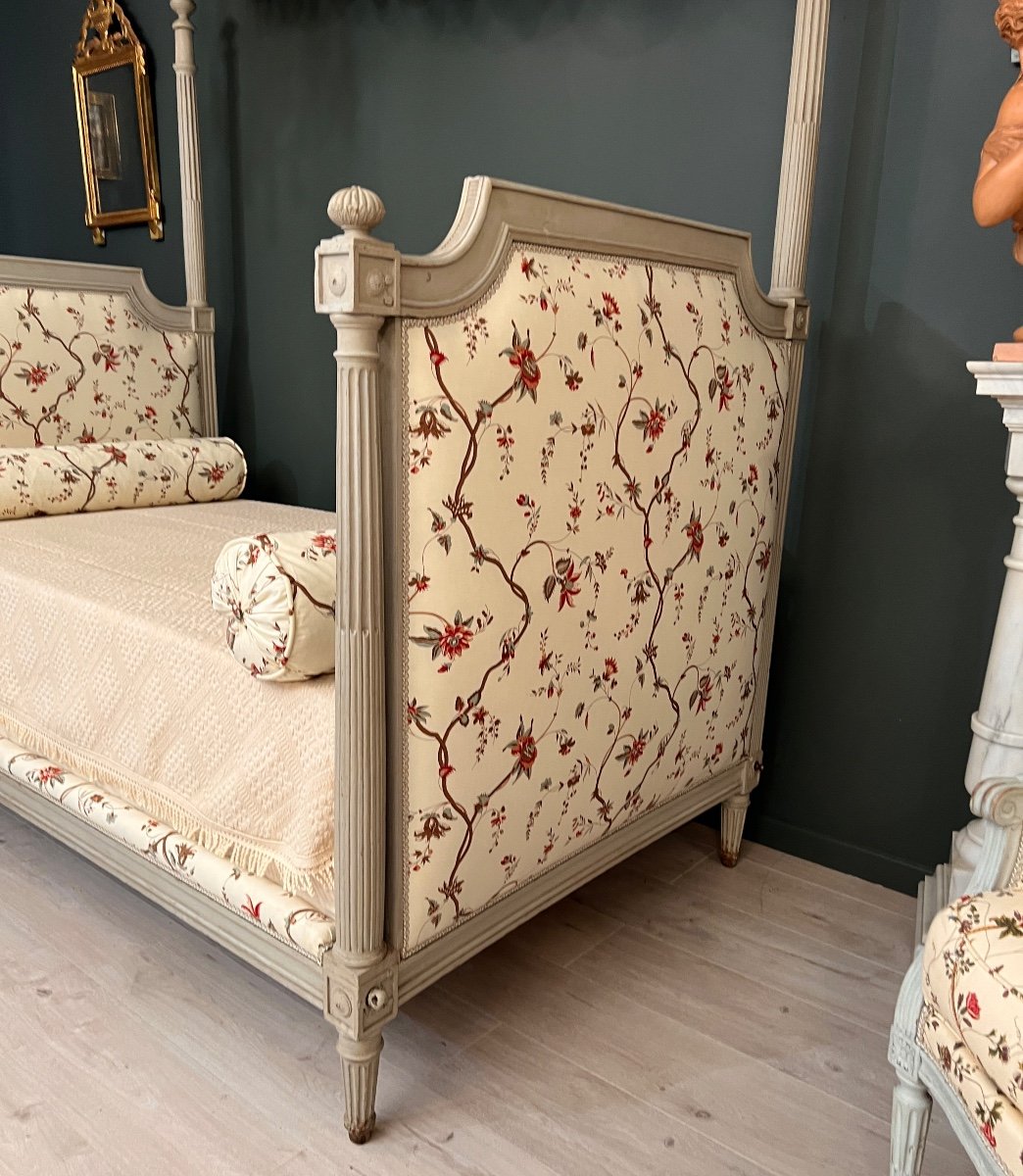Canopy Bed Said In Chair To Preach, Louis XVI Period Around 1770-photo-6