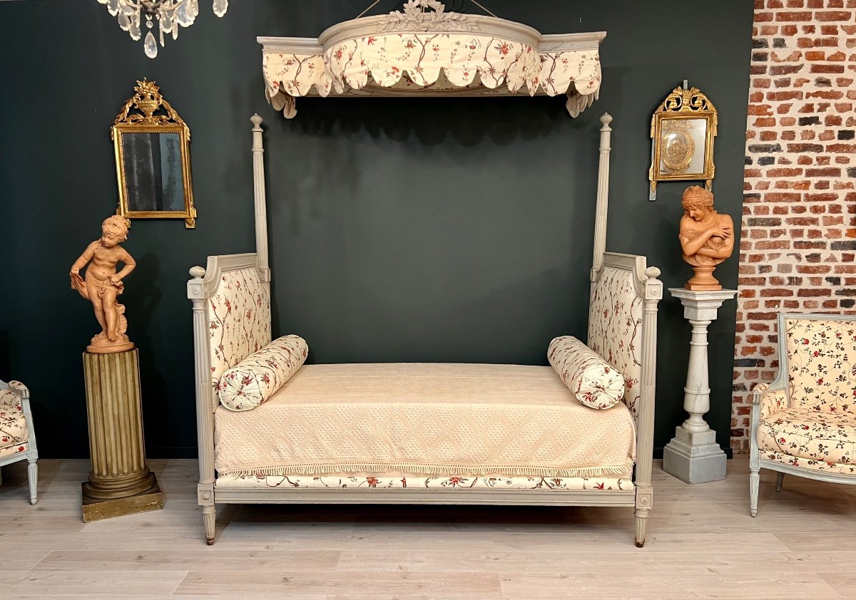 Canopy Bed Said In Chair To Preach, Louis XVI Period Around 1770