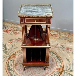 Small Mahogany Music Room Furniture Louis XVI Style Mahogany XIXth