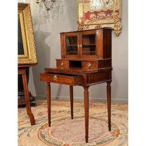 Happiness Of The Day In Walnut Louis XVI Period Around 1780